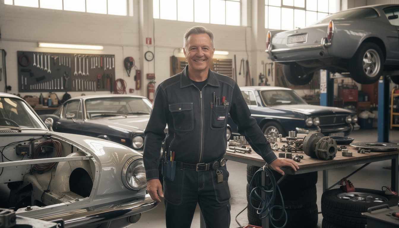 découvrez aurélien letheux, mécanicien expert et animateur passionné de wheeler dealers france, spécialiste en restauration et mécanique automobile.