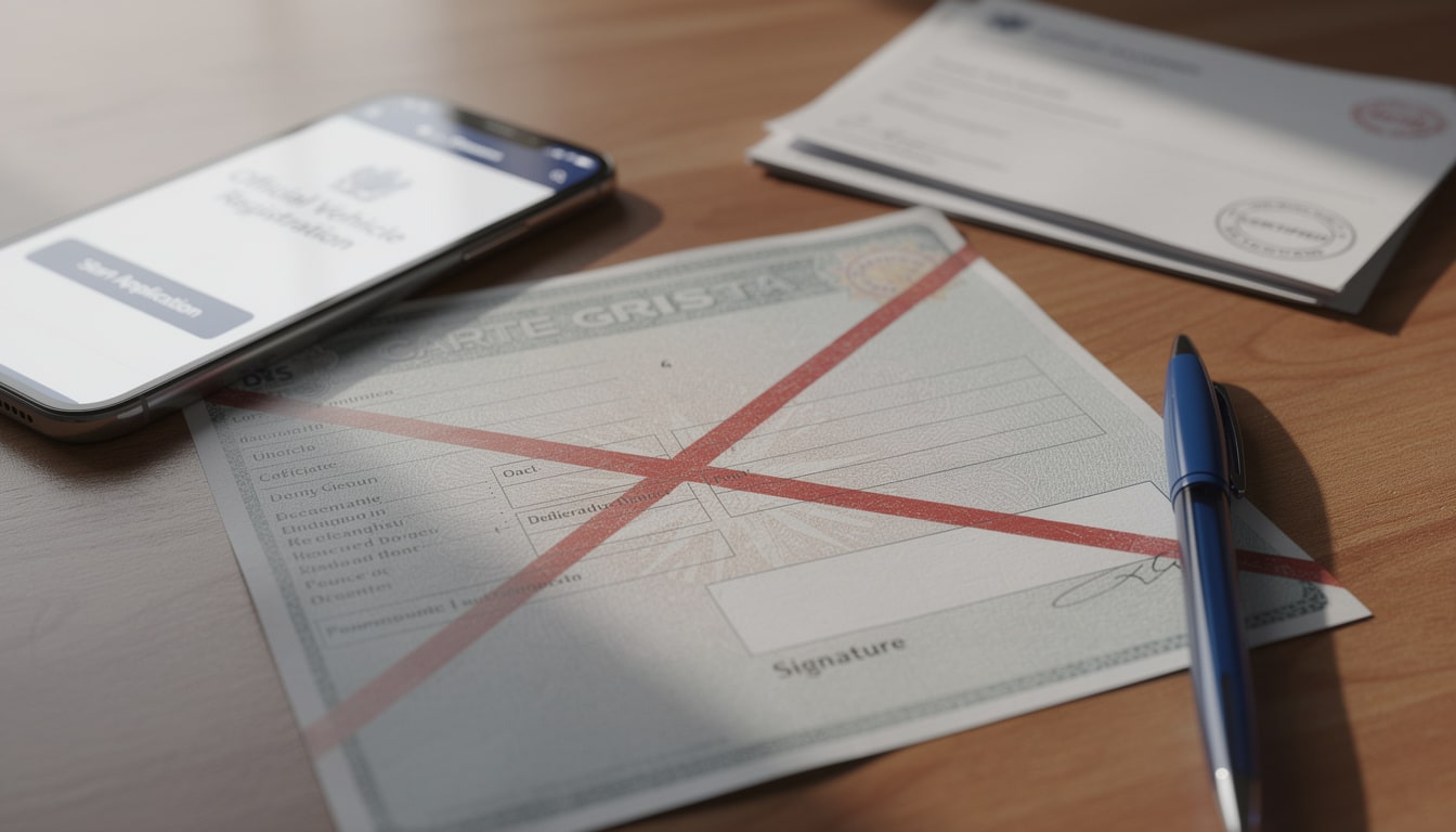 découvrez les démarches rapides à effectuer lorsqu'une carte grise est barrée mais non signée, pour éviter tout problème administratif lors de la vente ou du transfert de véhicule.