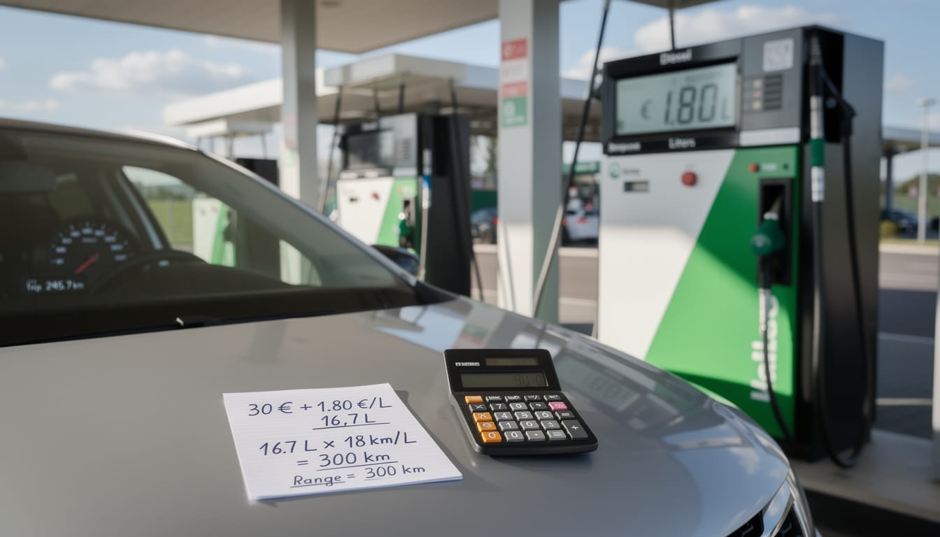 découvrez combien de kilomètres vous pouvez parcourir avec 30 euros de gasoil grâce à notre estimation et calcul rapide. optimisez votre budget carburant facilement.