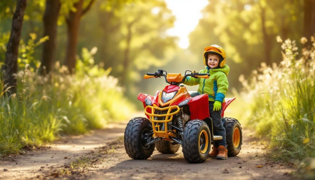 découvrez notre quad 125cc pour enfant, alliant puissance et sécurité, idéal pour débuter en toute confiance et profiter de chaque aventure en toute sérénité.